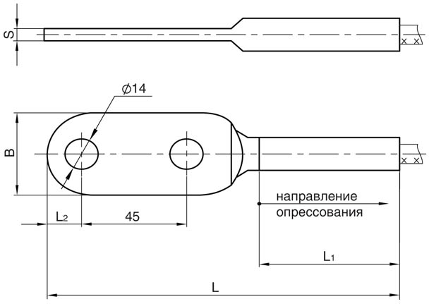 Зажимы аппаратные прессуемые типа А2А